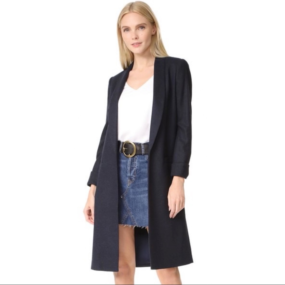 Alice + Olivia Kaylie Long Shawl Collar Jacket